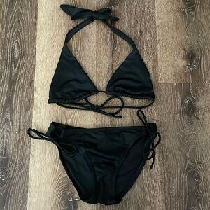 Victoria’s Secret VS sexy classic black bikini top and bottom set size S small